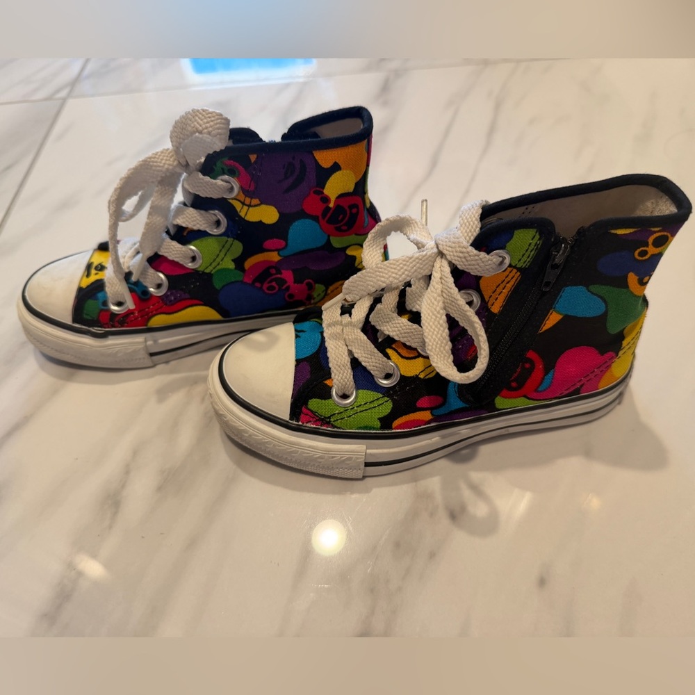 Bape kids Camouflage shoes size：17cm US：11 unisex